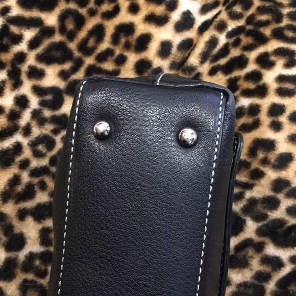 Ann Taylor Soft Black Leather Satchel - Picture 9 of 13